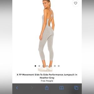 X FP Movement Side To Side Performance Jumpsuit in Heather Grey